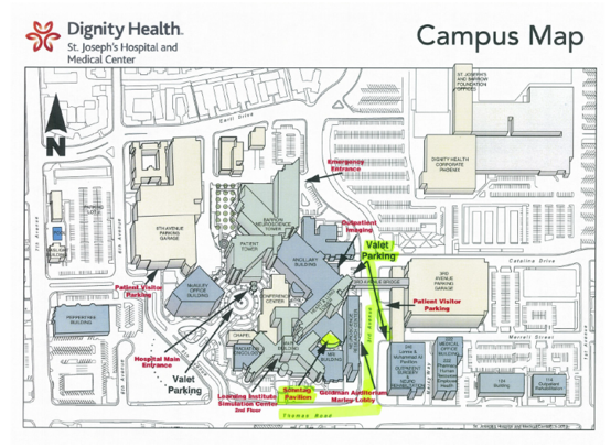 Campus map st. joseph's hospital
