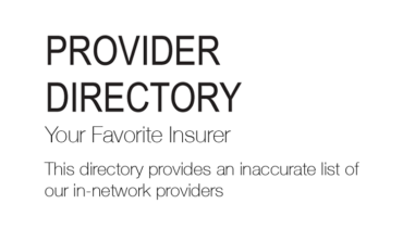 Most Provider Directory Entries Inaccurate